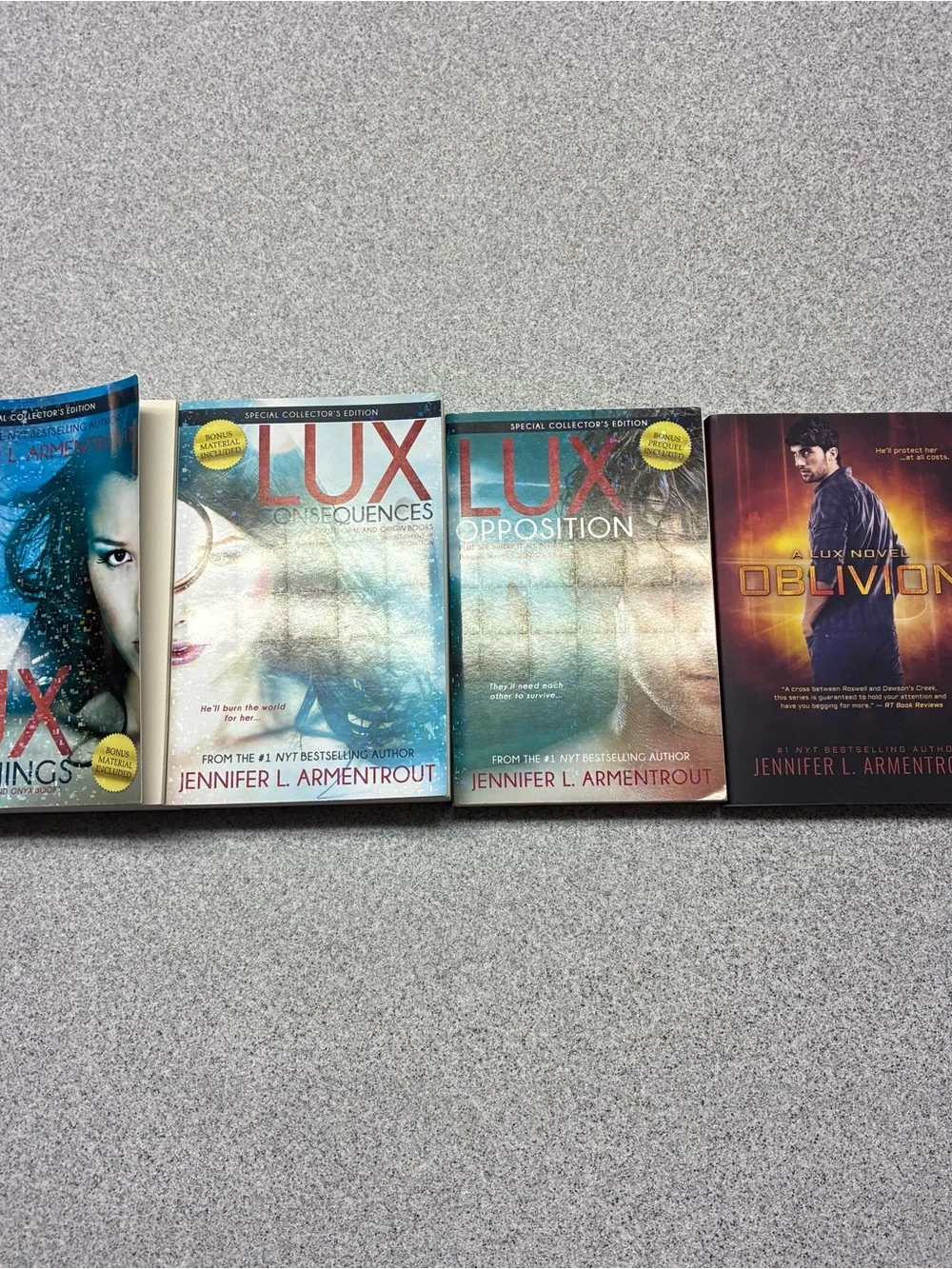 LUX Paperback Collection - Blue/Teal and White Editions